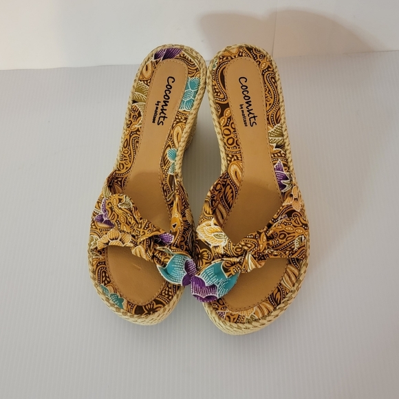 Coconut Concord Wedges sizes 7 - Picture 1 of 7
